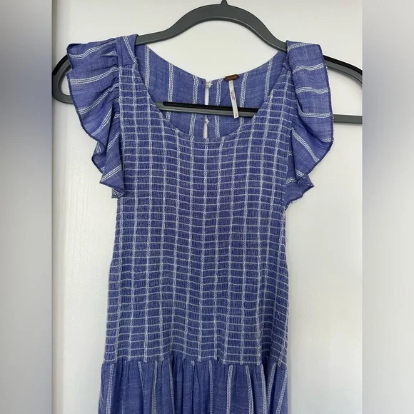 Chambray Butterflies Maxi by Free People - Picture 3 of 11